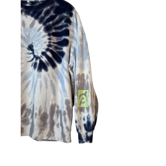 Peloton Women's French Terry Tie Dye Crew Neck Pullover Sweatshirt Size XL Multi - Picture 4 of 8